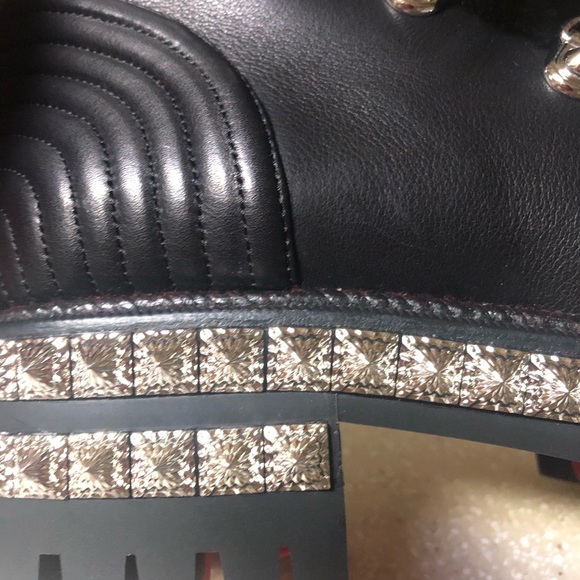 - Christian Louboutin Yeti Studded Boot Black 35 / 5 - Picture 10 of 14